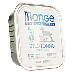 Вологий корм Monge Dog Solo, для дорослих собак, 100% тунець, 150 г - мініатюра 2