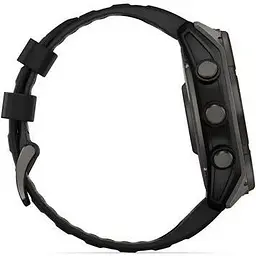 Смарт-годинник Garmin Fenix 8 51mm Solar Sapphire Carbon Gray DLC Titanium w. Black/Pebble Gray S. Band (010-02907-10/11) - мініатюра 3