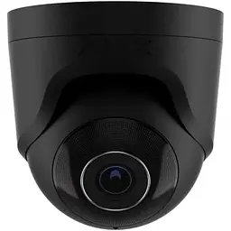 IP-Камера дротова Ajax TurretCam, 5мп, 4мм, Poe, True WDR, IP 65, ІЧ 35м, аудіо, кут огляду 75°до 85°, купольна, чорна