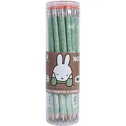 Олівець чорнографітний Yes Miffy круглий з гумкою 36 шт. (280691) - мініатюра 3