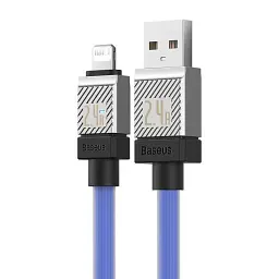 Кабель Baseus CoolPlay Series Fast Charging Cable USB to Lightning 2.4A 2m CAKW000503 Blue - мініатюра 2