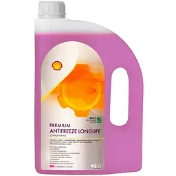 Антифриз Shell Premium LL 4 л (готовий G12+ червоний) (5938)