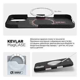Чехол ArmorStandart BlackIcon Aramid Twill MagCase для Apple iPhone 17 Black (ARM90148) - мініатюра 8