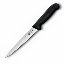 Кухонний ніж Victorinox Fibrox Filleting Flex лезо 18см філейний з чорн. ручкою