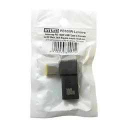 Перехідник ST-Lab PD 100W USB-C F to DC Male Jack square mouth Lenovo Thinkpad (PD100W-Lenovo)