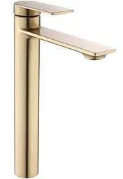 Змішувач для умивальника Rea Storm високий brushed gold REA-B7962