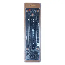 Ланцюг для пилки Domotec 6", 1/4", 37 вузлів, шина та ланцюг на електропилку 6 дюймів із кроком 1/4" дюйма, 37 вузлів - мініатюра 3