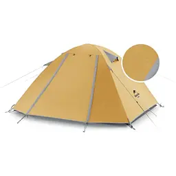 Намет Naturehike P-Series NH18Z044-P чотиримісний 210T/65D жовтий - мініатюра 2