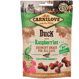Ласощі для котів Carnilove Duck with Raspberries для імунітету 50 г
