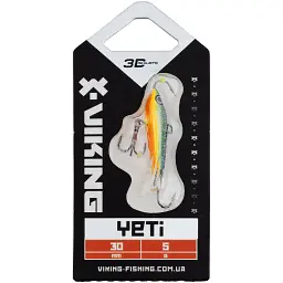 Балансир Viking Fishing Yeti Ice Jig 30mm 5.0g #21 Kingfisher Green - мініатюра 2