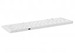 Клавіатура бездротова Maxxter KBW-C01S-UA, Silver, USB 2.4GHz, 78 кнопок, акумулятор 180 mAh - мініатюра 2
