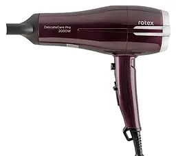 Професійний потужний фен Rotex RFF202-V DelicateCare Pro концентратор 2000 Вт Темно Фіолетовий - мініатюра 2