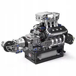 Конструктор двигун Mould King McLaren V8 Technic моторизований восьмициліндровий мотор для дітей та дорослих 737 деталей - мініатюра 3