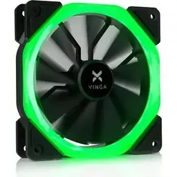 Кулер до корпусу Vinga (LED fan-01 green)