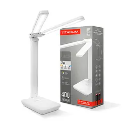 LED лампа настiльна з акумулятором TITANUM TLTF-010W 7W 2700-6000K TITANUM (27414-000)