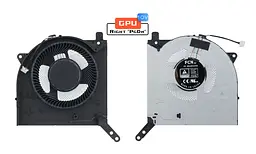 Вентилятор 10V Lenovo кулер для моделей ноутбука Legion 5 Pro-16ACH6H 82JQ (GPU Fan) DFSAL12E164860, 10V, 4pin