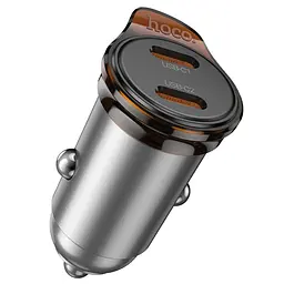 АЗП Hoco NZ16B Rigorous PD45W (2USB-C) Metal grey - мініатюра 2