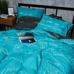 Комплект постільної білизни Moon&Star Бязь Gold Люкс Poetic Night Сімейний 160х220х2 наволочки 4х50х70 - мініатюра 2