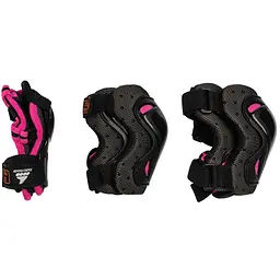 Набір захисту Rollerblade Skate Gear Junior XS Чорний-Рожевий - мініатюра 2