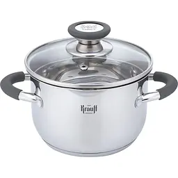 Каструля з кришкою Krauff Moxie 26-238-080 22 см 5 л срібляста