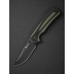 Ніж Sencut Regnator, Black/Green G10, Black Stonewash (S24057-2) - мініатюра 8