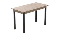 Стіл кухонний Ferrum-decor Маріо 75x120x70 Чорний ДСП Сан-Марино 16мм (FRD-105664) - мініатюра 4