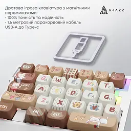 Клавіатура Ajazz AK029 Meow Magnetic Switch (AK029-M-Y) - мініатюра 13