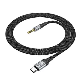 AUX кабель Hoco UPA26 Type-C to Jack 3.5 1 м чорний - мініатюра 6