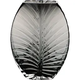 Ваза для квітів Viva Leaf скляна 25 см димчасто-сіра (A060205)