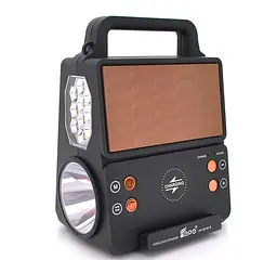Зарядна станція, ліхтар із сонячною панеллю KENSA FP05+Solar+Bluetooth колонка, акумулятор - мініатюра 2