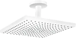 Верхній душ Hansgrohe Raindance Select E 300 1jet Air з тримачем до стелі Matt White 26250700, Білий матовий