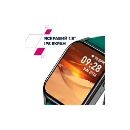Смарт-годинник Canyon Chatter SW-58 BT-CALL Black Green (CNS-SW58BG) - мініатюра 11