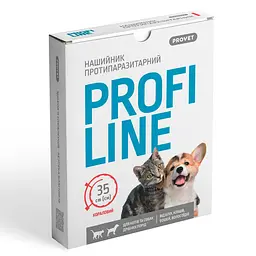 Нашийник ProVET Profiline для котів і собак 35 см кораловий інсектоакарицид - мініатюра 8