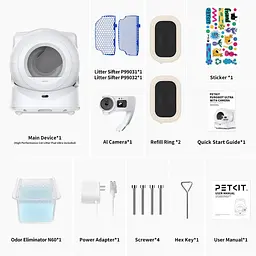 Смарт автоматичний лоток PETKIT Purobot Ultra with Camera (P9903) - мініатюра 4