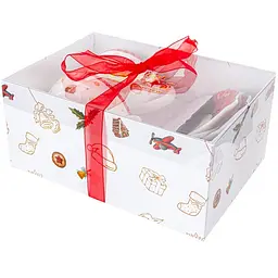 Чайний набір Lefard Christmas Delight, 250 мл, білий з червоним (985-145) - мініатюра 5