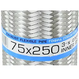 Гофра глушника 75 х 250 мм Тришарова (EuroEx) - мініатюра 2