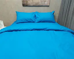 Постільна білизна LARA бязь d11189p Turquoise полуторна