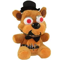 М'яка плюшева іграшка П'ять ночей із Фредді, кошмарний Фредді Freddy 22 см, Аніматроніки, ФНАФ - мініатюра 3