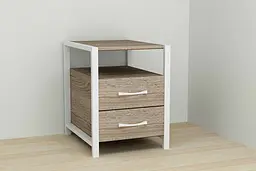 Тумба універсальна Ferrum-decor Вів'єн 2/2 50x41x40 білий ДСП Дуб Сонома Трюфель 16мм (FRD-104164)