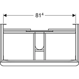 Тумба під умивальник myle Square Square 90 см 500.354.JL.1 пісочно сірий - мініатюра 4