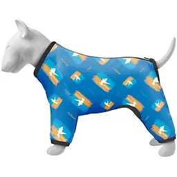 Вітровка для собак Waudog Clothes, малюнок "Прапор", L55