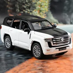 Колекційна металева модель позашляховика АвтоЕксперт Toyota Land Cruiser 300 з інерцією, світлом та звуком 1:32 - мініатюра 7