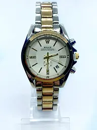 Наручний годинник жіночий No Brand Rolex Золотисто-срібний (IBW900SYO) - мініатюра 2