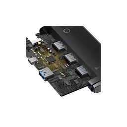 Концентратор Baseus USB-C to 4xUSB 3.0 1.0m black (WKQX030401) - мініатюра 8