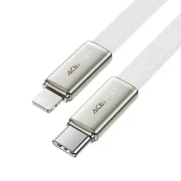 Кабель ACEFAST C24-01, USB to iP, 30W, 1.2m, Braided wire, Zinc alloy + TPE connectors, Білий - мініатюра 3
