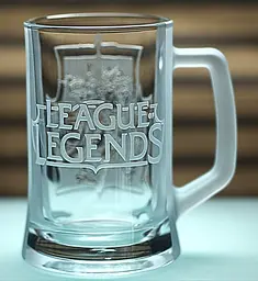 Пивний келих 660 мл League of Legends з гравіюванням кружка для фаната LoL Геймерський подарунок ліга легенд - мініатюра 4