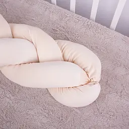 Коса захисна в ліжечко MirSon Kids Time 28-0004 Cream Velvet велюрова рожева - мініатюра 10