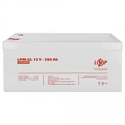 Акумулятор LogicPower LPM-GL 12V - 280 Ah GEL - мініатюра 4