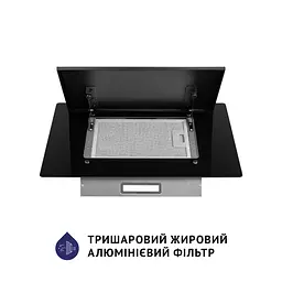 Витяжка декоративна похила MINOLA HDN 6124 BL LED - мініатюра 8