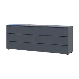 Комод Doros Рон 9 Графіт 6 Шухлядок 160х38х62 (41516176)